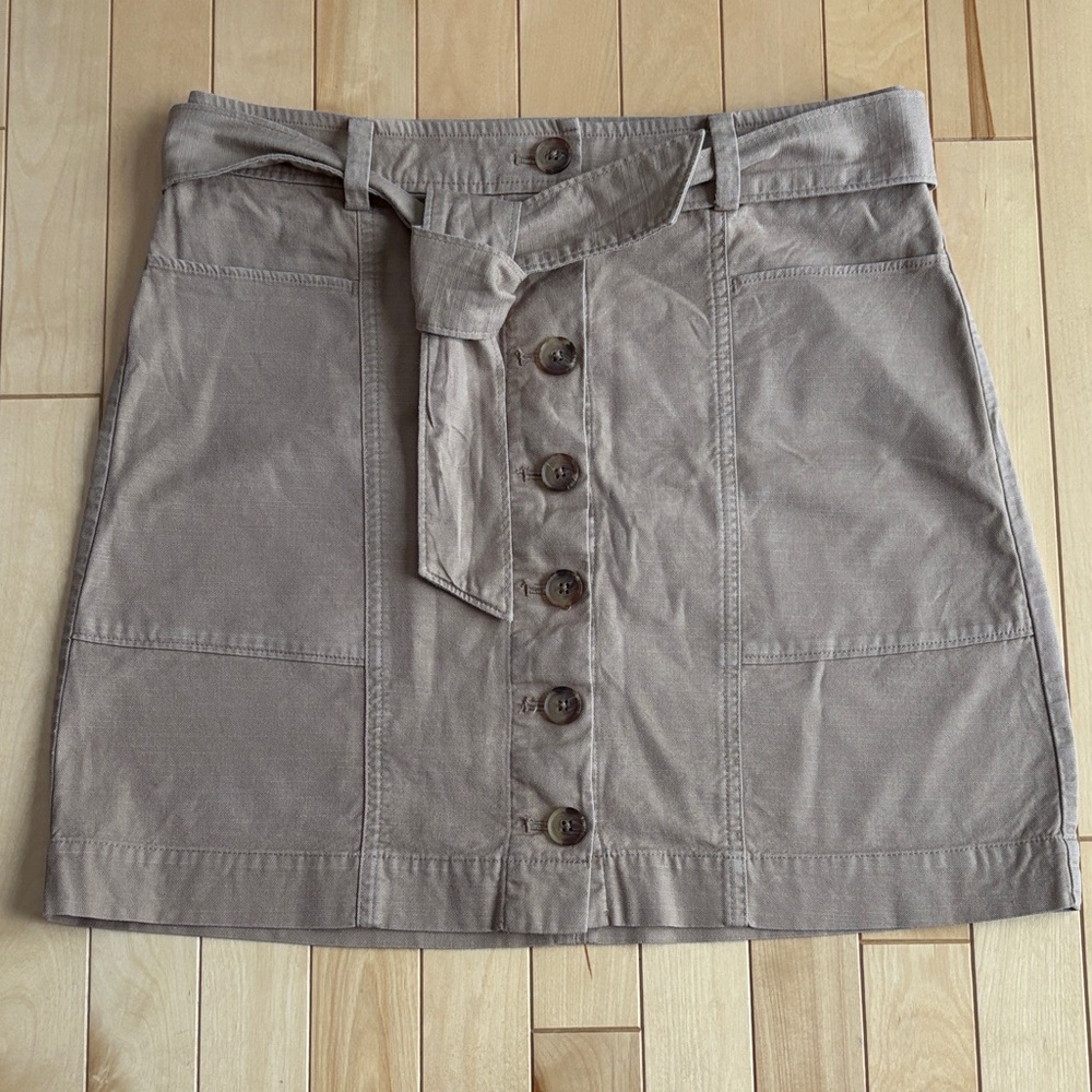 LOFT outlet Button-down Skirt